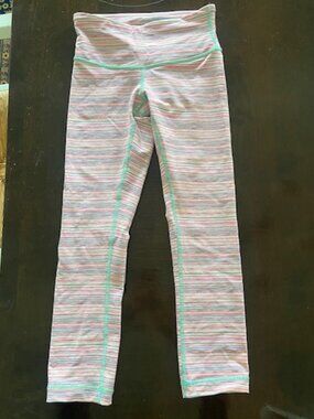 Lululemon Women's High Rise Capri Leggings Space Dye Size 0